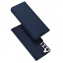 Capa Samsung Galaxy S22 Dux Ducis Pele Sintética Livro Azul