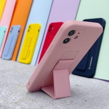 Capa De Suporte De Silicone Wozinsky Kickstand Para Xiaomi Poco M4 Pro 5G Azul Marinho