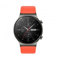 Bracelete De Silicone Para Huawei Watch Gt / Gt2 / Gt2 Pro Laranja
