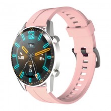 Bracelete De Silicone Para Huawei Watch Gt / Gt2 / Gt2 Pro Rosa