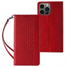 Capa Com Alça Iphone 13 Pro Pingente Com Mini Cordão Vermelho