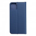 Capa Iphone 12 E 12 Pro Forcell Livro Efeito carbono Azul