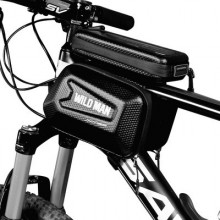 Suporte De Bicicleta Bolsa De Feixe Frontal Com Tela Sensível Ao Toque Com Zíper Wildman Es6 1L 4 "- 7"
