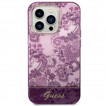 Original Faceplate Case Guess Guhcp14Lhgplhf For Iphone 14 Pro (Iml Electro Cam Tdj / Fuschia)