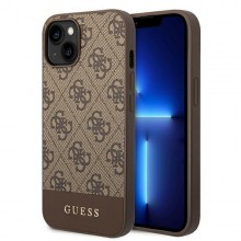 Guess Guhcp14Mg4Glbr Iphone 14 Plus 6,7" Br?Zowy/Brown Hard Case 4G Stripe Collection