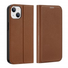 Dux Ducis Skin X2 Case For Iphone 14 Case With Magnetic Flap Brown