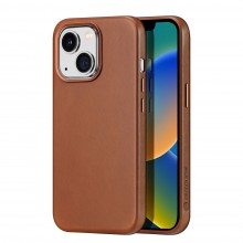 Dux Ducis Naples Case For Iphone 14 Magnetic Leather Case Magsafe Brown