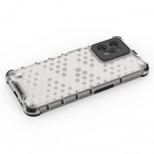 Honeycomb case armored cover with a gel frame Realme C31 transparent
