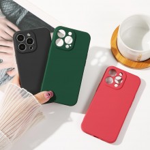 Silicone case iPhone 14 Plus silicone case green
