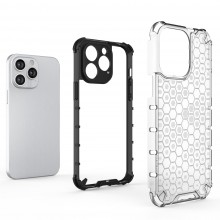 Honeycomb case for iPhone 14 Pro Max armored hybrid cover black
