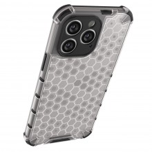 Honeycomb case for iPhone 14 Pro Max armored hybrid cover blue
