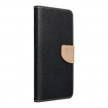 Fancy Book case for IPHONE 15 PLUS black / gold