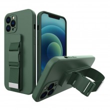 Capa Iphone 12 Mini Hurtel Silicone Soft Verde Escuro