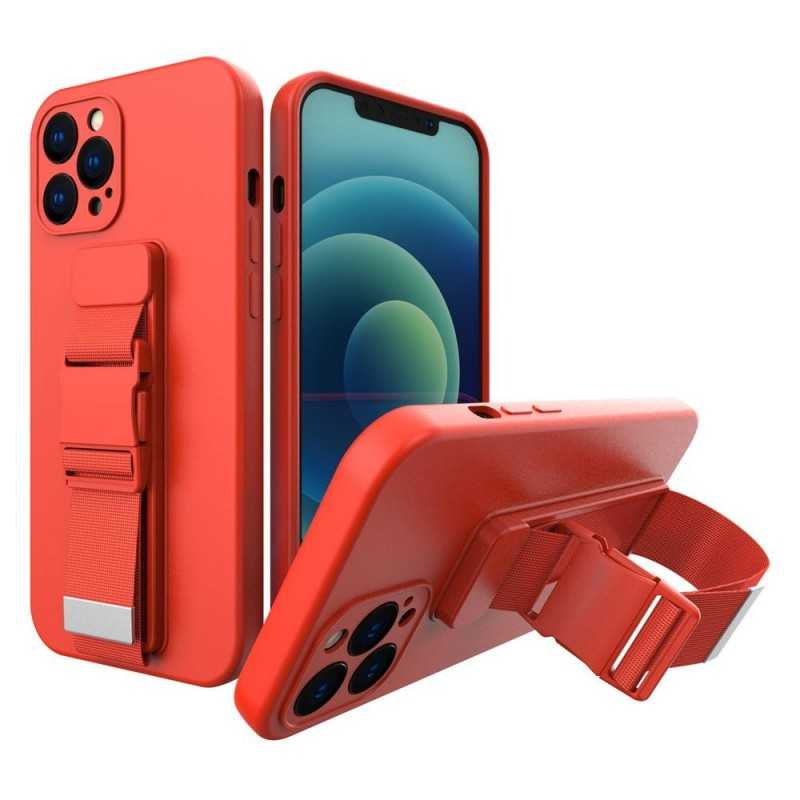 Capa Iphone 13 Hurtel Silicone slim Vermelho