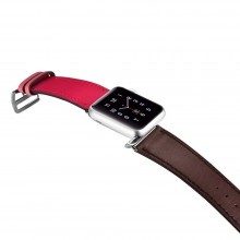 Bracelete Apple Watch (42 e 44Mm) Icarer Pele Sintética Rosa