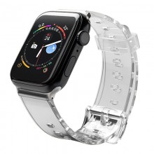 Bracelete Apple Watch 2 e 3 e 4 e 5 e 6 (42Mm e 44Mm) Hurtel Silicone Preto