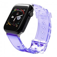 Bracelete Apple Watch 2 e 3 e 4 e 5 e 6 e Se (40Mm e 38Mm) Hurtel Silicone Roxo