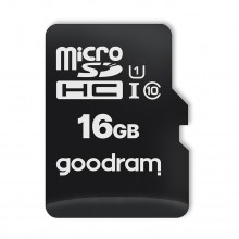 Cartão De Memória Goodram Microsd Sd 16Gb Classe 10 Uhs I 100Mb/S Com Adaptador