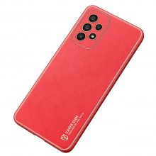Capa Elegante Feita De Couro Sintético Artificial Para Samsung Galaxy A33 5G Vermelho. Dux Ducis Yolo