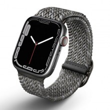 Bracelete Uniq Aspen Apple Watch 44/42 / 45Mm Trançado De Cinza / Cinza Seixo