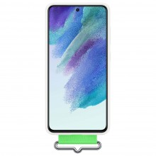Capa De De Silicone Para Samsung Galaxy S21 Fe Branco (Ef-Gg990Twe)